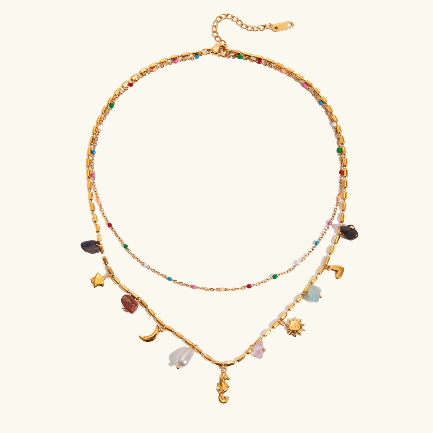 [Raffine]Cambria Coastal Charm Layered Necklace