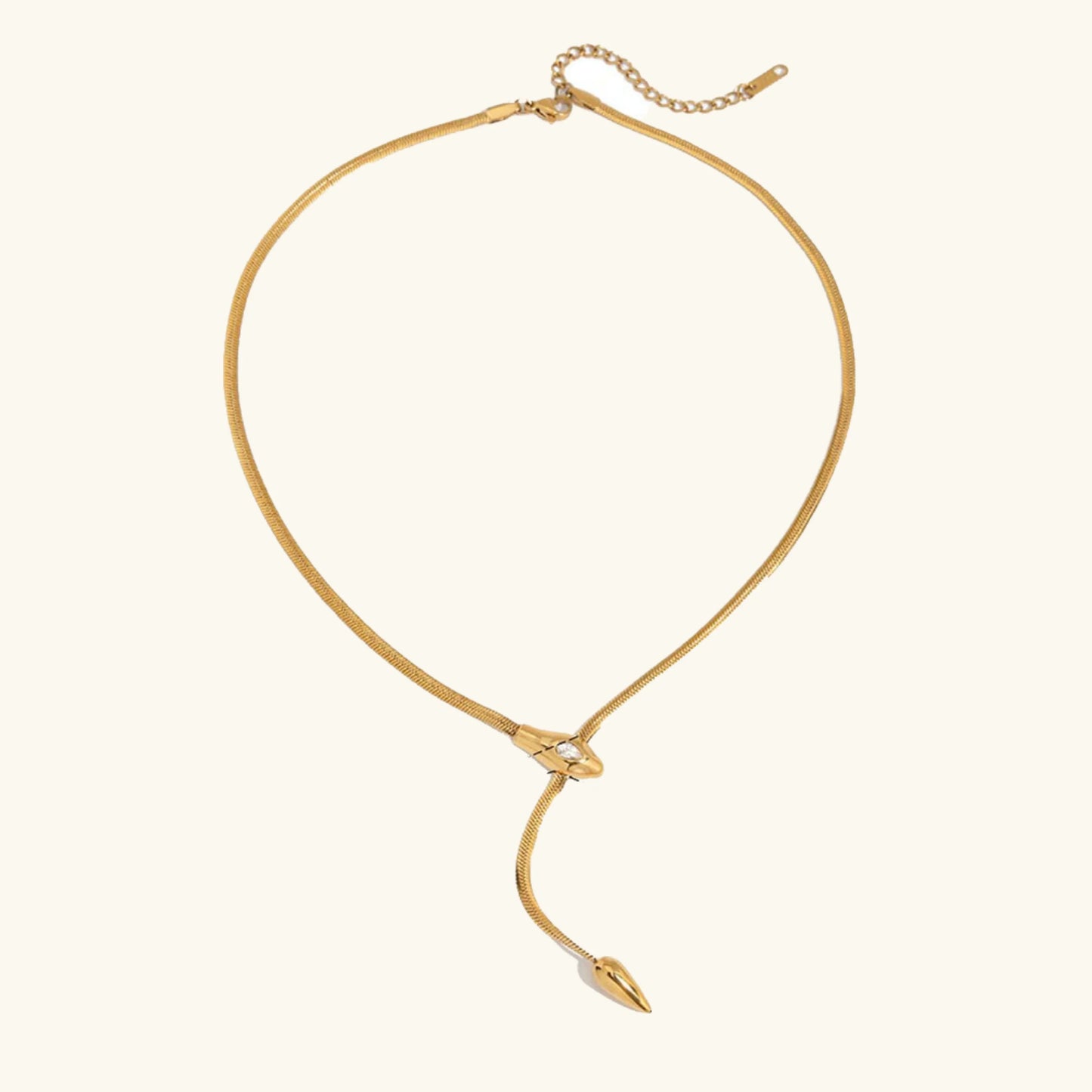 [Raffine]Zarelle Gold Serpentine Pendant