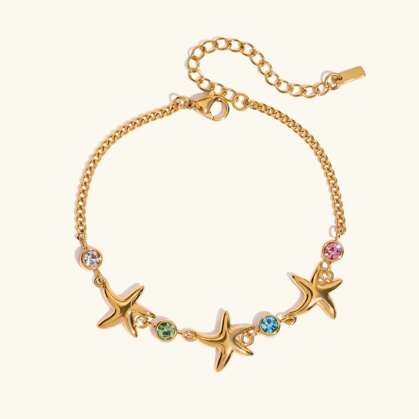 [Raffine]Kristine Golden Starfish Bracelet