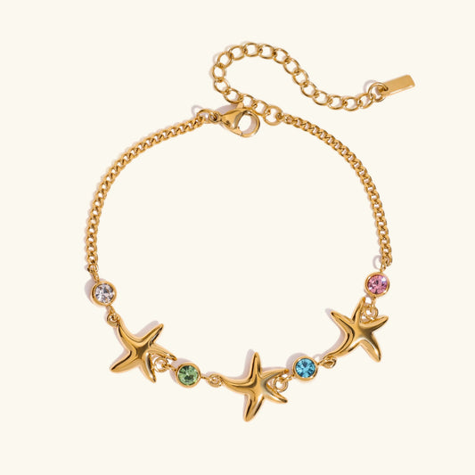 [Raffine]Kristine Golden Starfish Bracelet