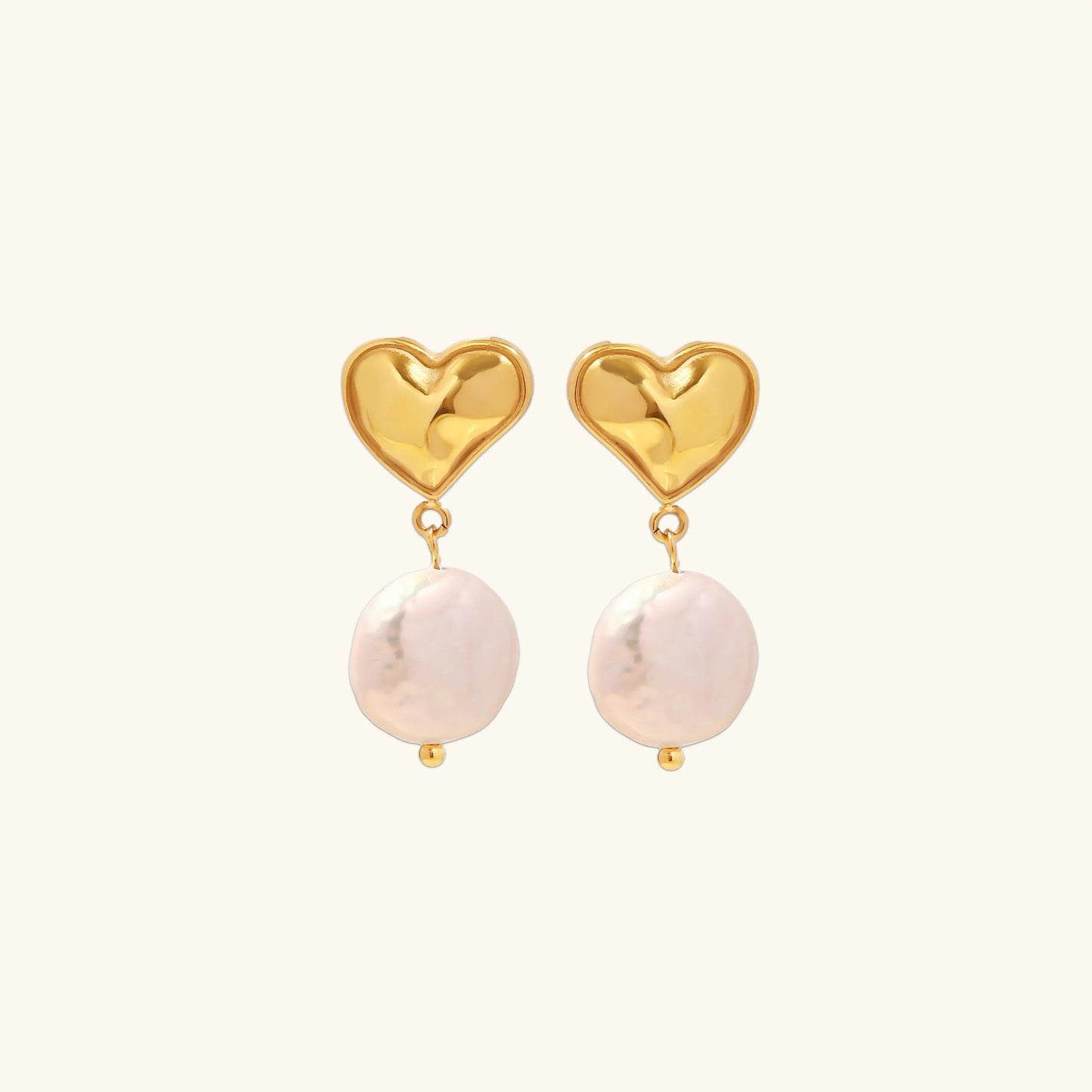 [Raffine]Blanche Freshwater Pearl Earrings