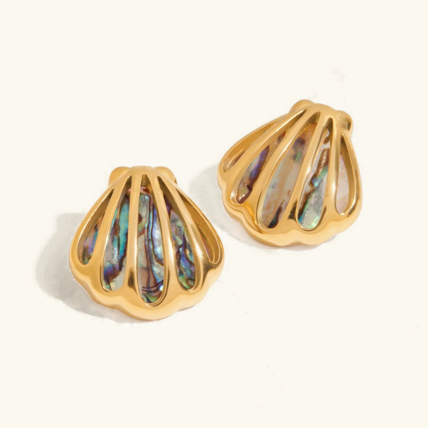 [Raffine]Nixie Gold Seashell Earrings