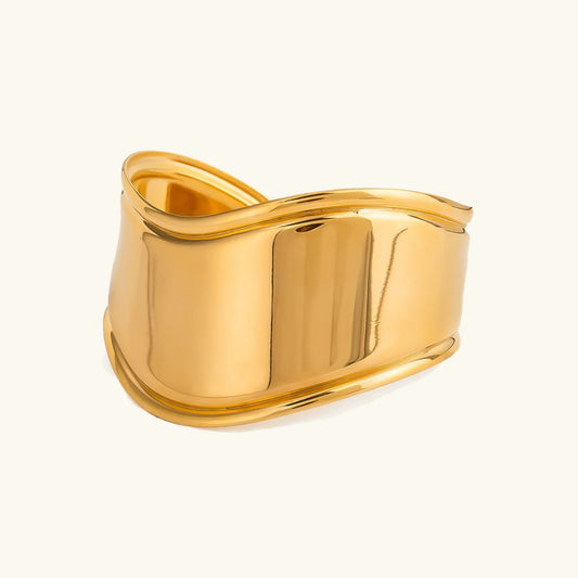 [Raffine]Izza Smooth Gold Cuff