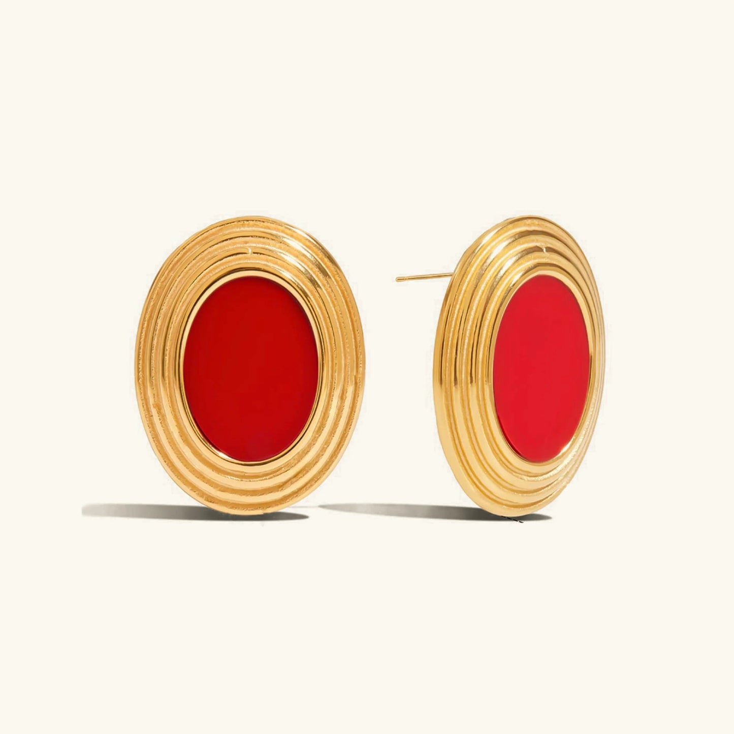 [Raffine]Ruthie Gold Enamel Earrings