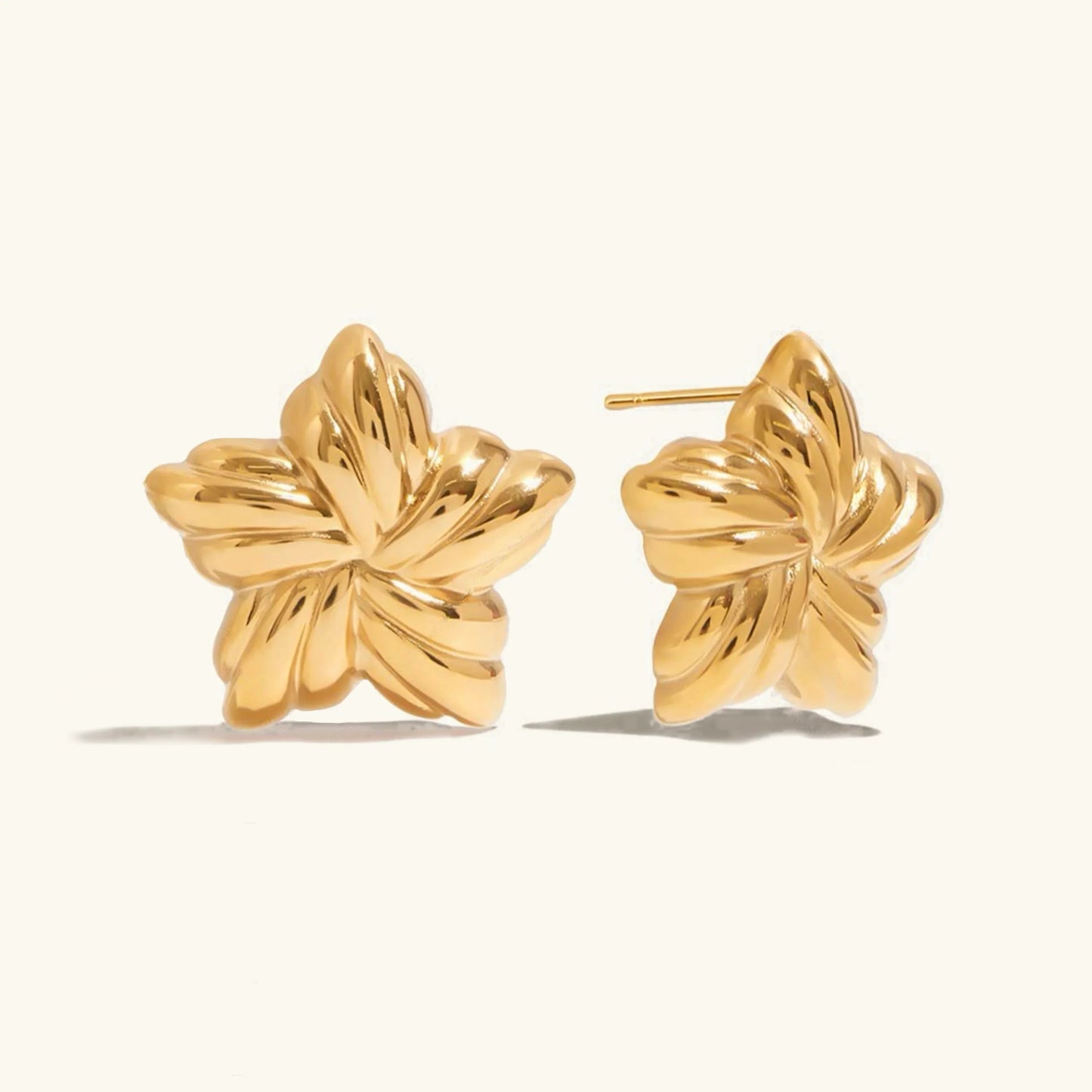 [Raffine]Thymes Gold Star Earrings