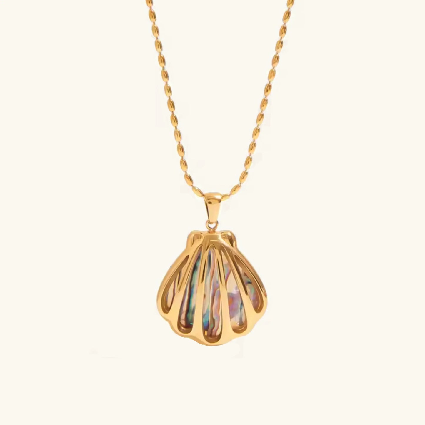 [Raffine]Nixie Gold Seashell Pendant