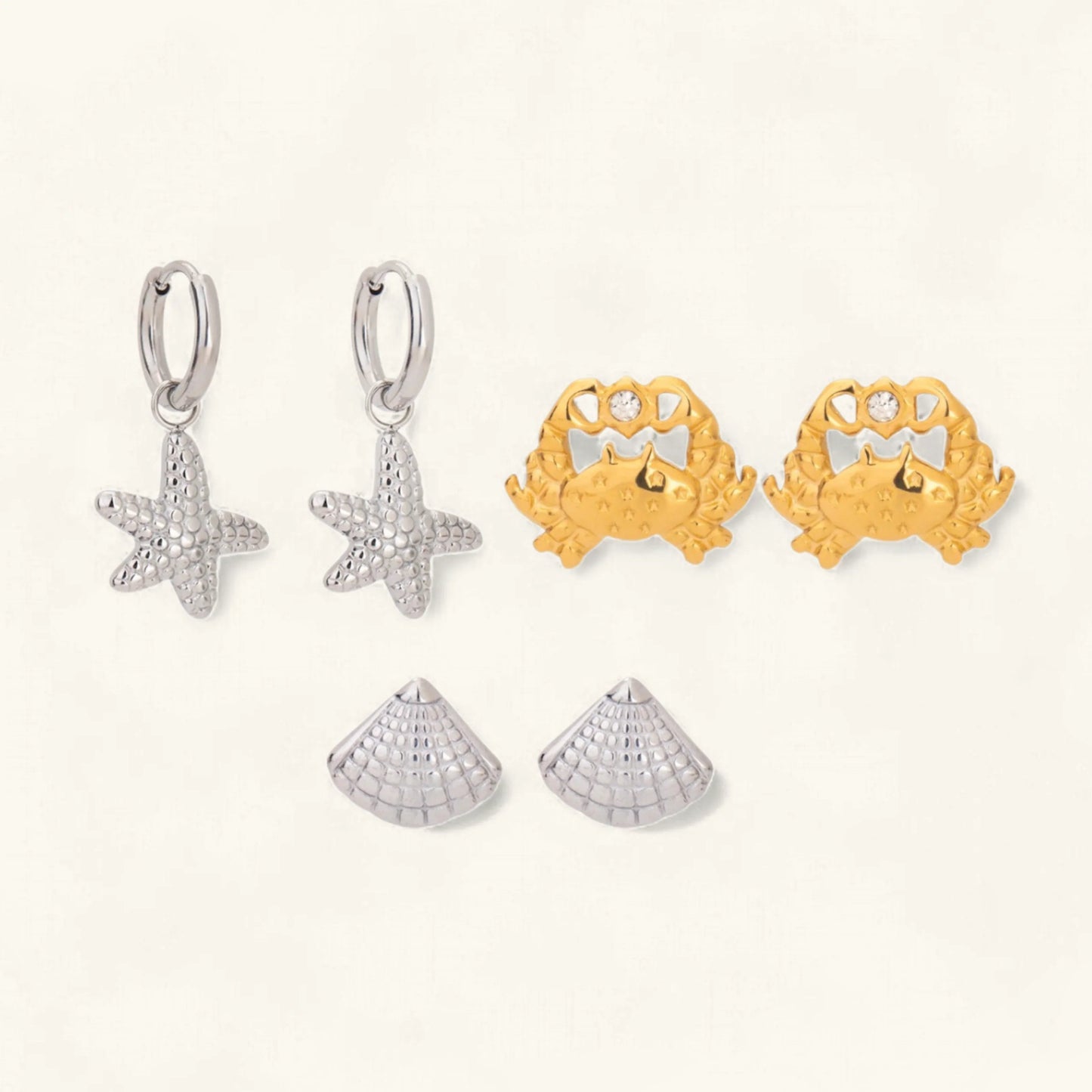 [Raffine]Cheyenne Seaside Essential Earrings Bundle