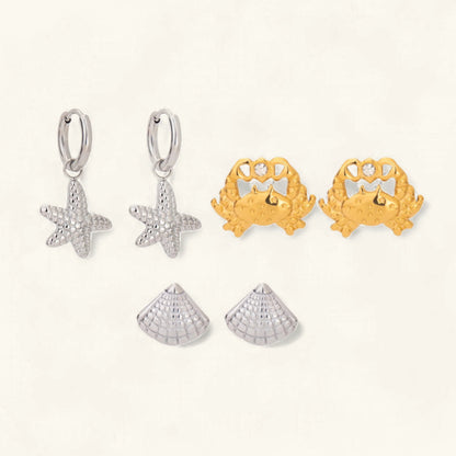 [Raffine]Cheyenne Seaside Essential Earrings Bundle
