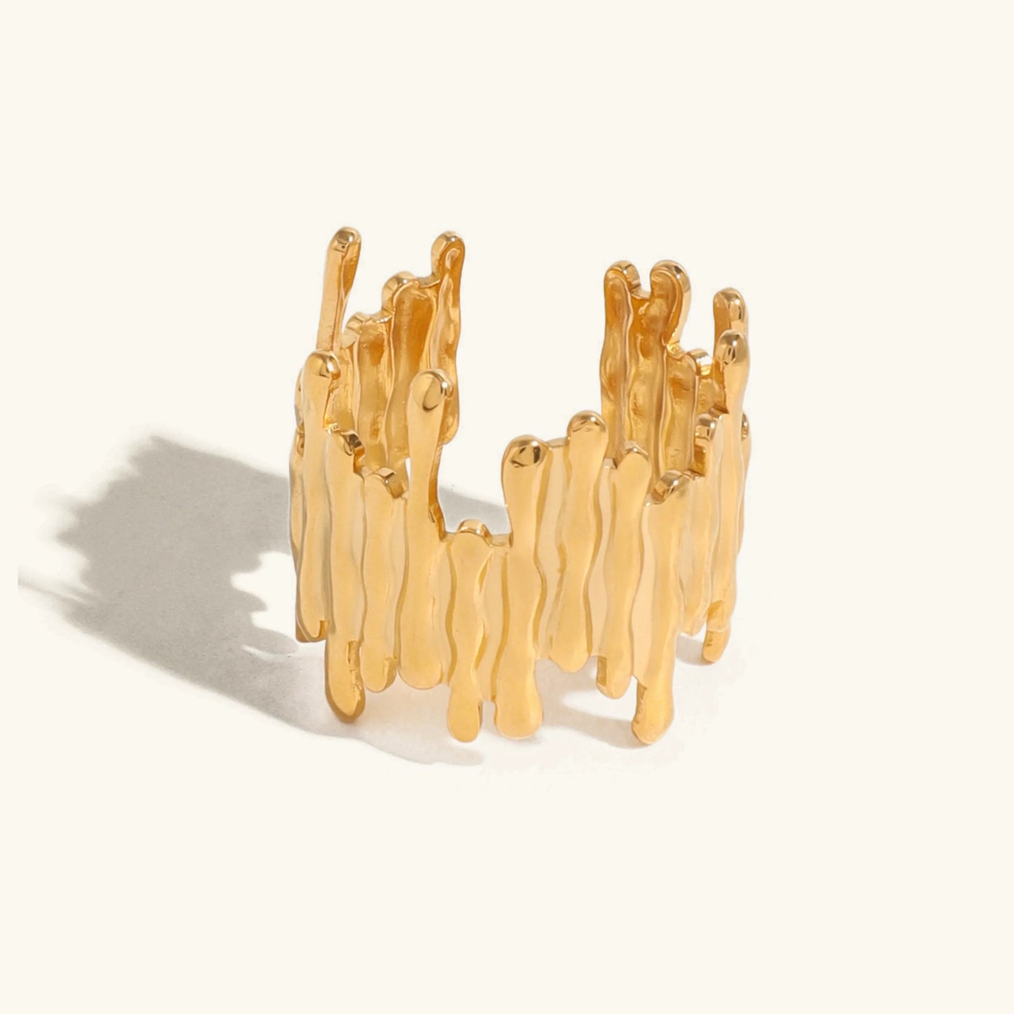 [Raffine]Zoella Abstract Gold Ring