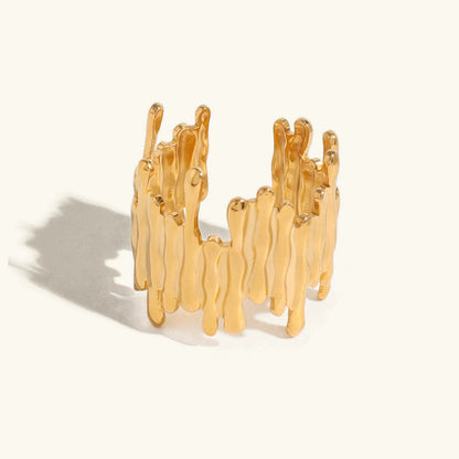[Raffine]Zoella Abstract Gold Ring
