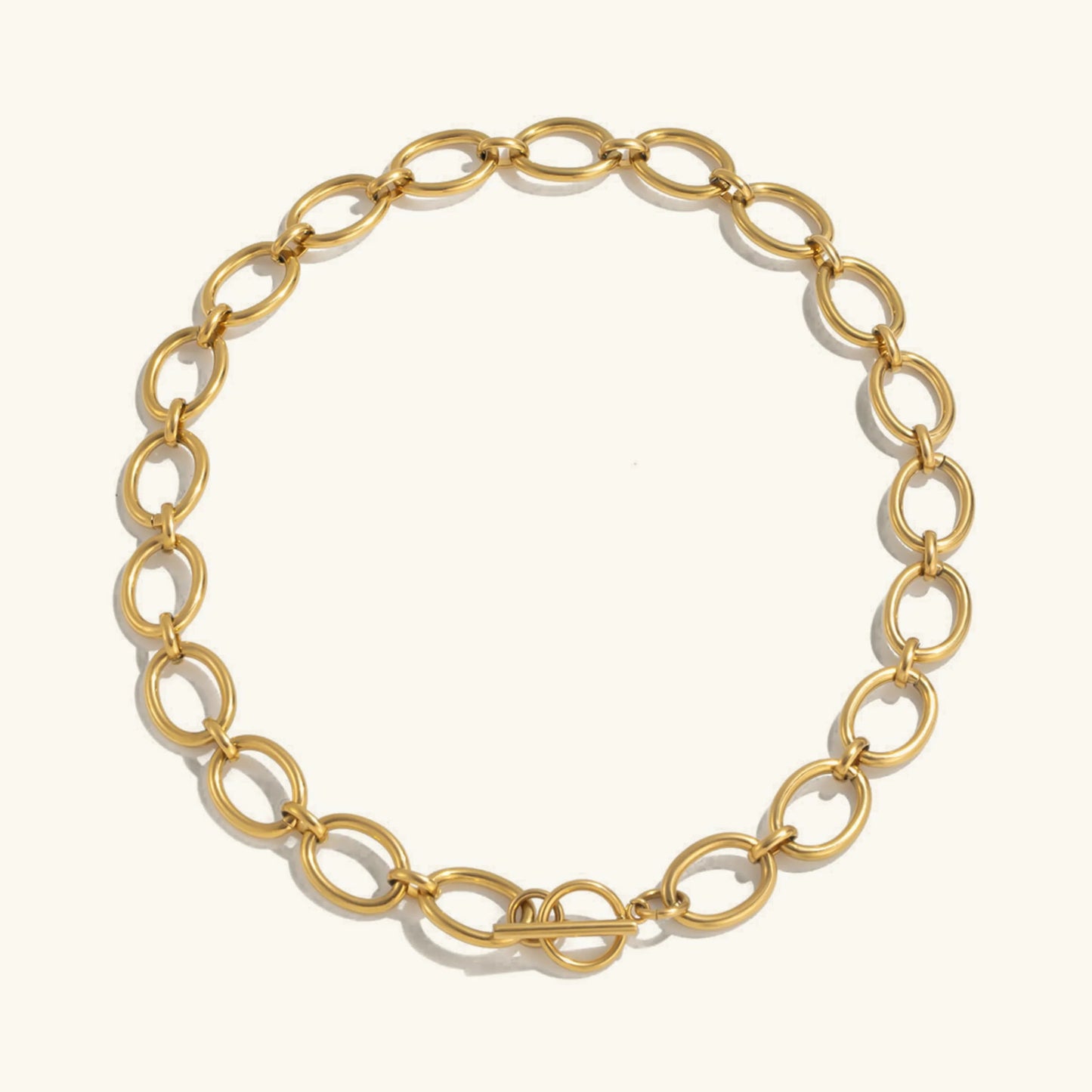 [Raffine]Cielle Chunky Gold Chain Necklace