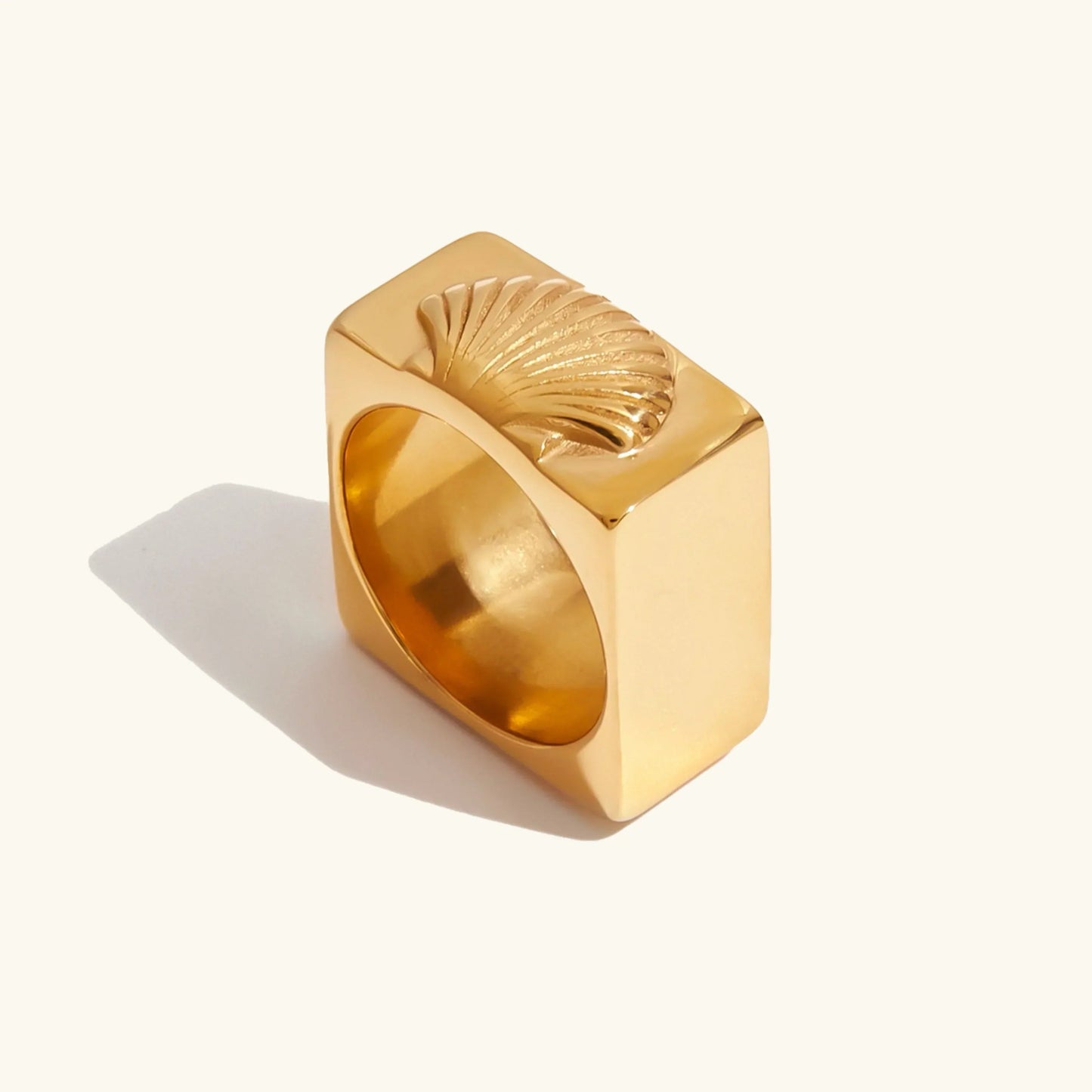 [Raffine]Carlotta Geometric Shell Ring