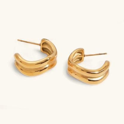 [Raffine]Double Curve Hoops