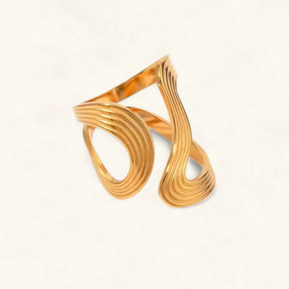[Raffine]Vivi Twisted Band Gold Ring