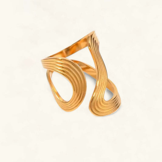 [Raffine]Vivi Twisted Band Gold Ring