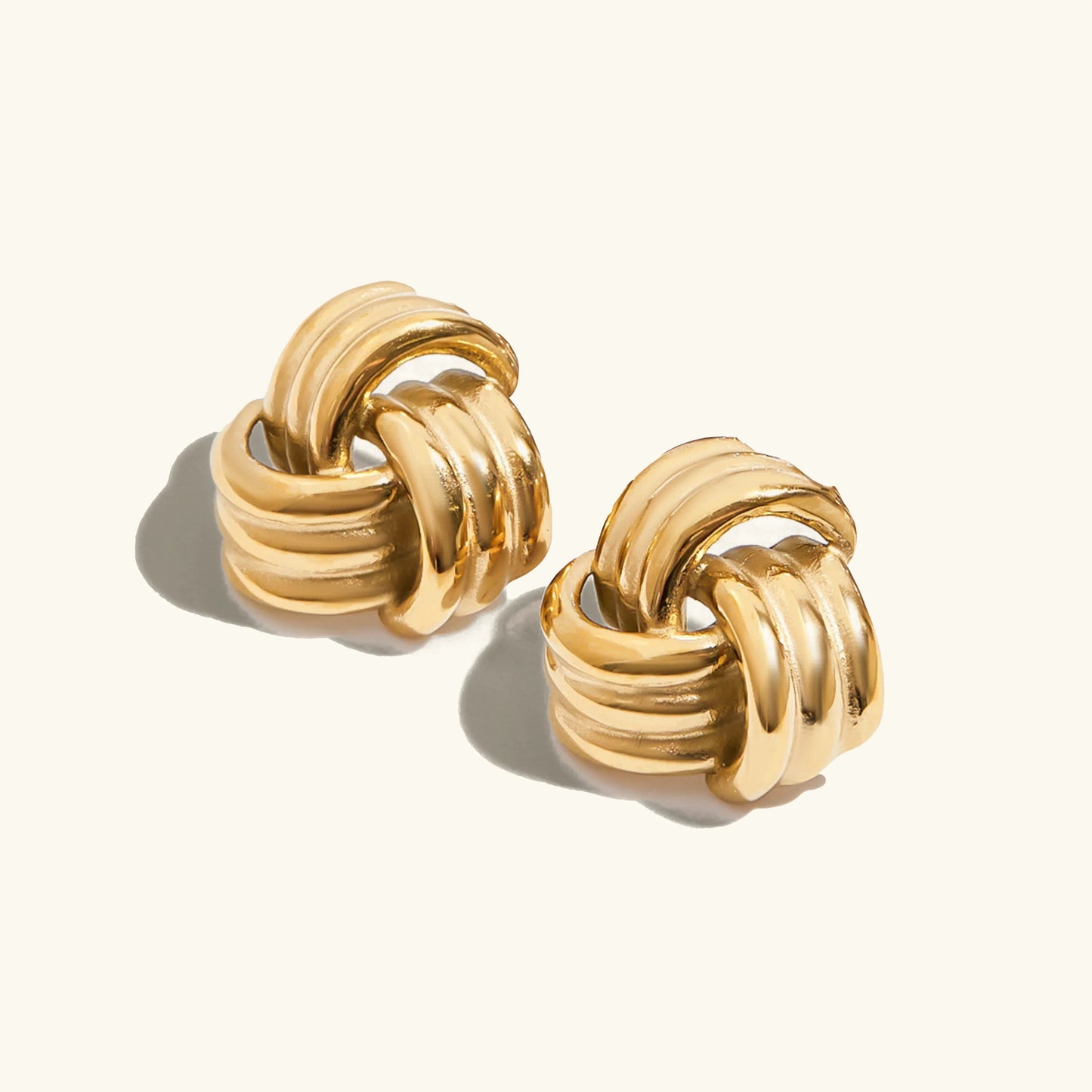 [Raffine]Avielle Chunky Gold Knot Earrings