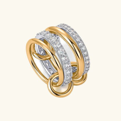 [Raffine]Juno Stacked Diamond Ring