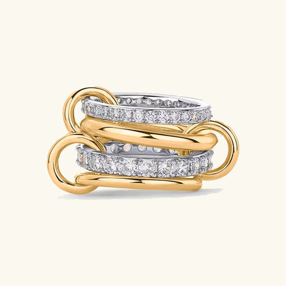 [Raffine]Juno Stacked Diamond Ring