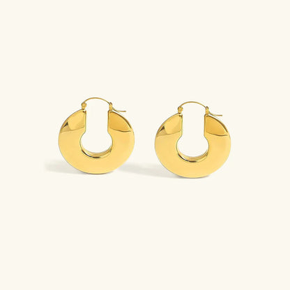 [Raffine]Kayleigh Chunky Hoop Earrings