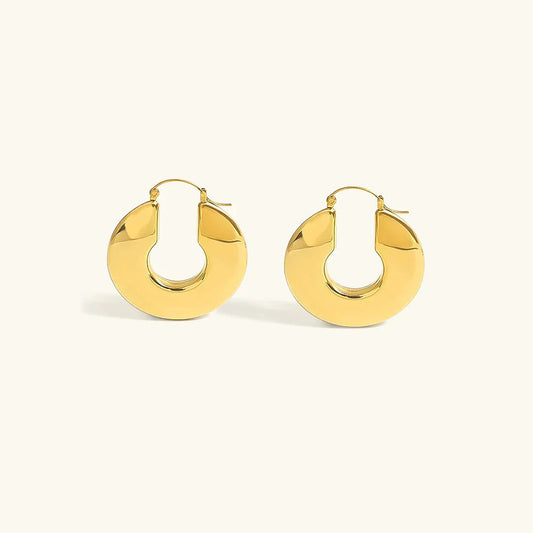 [Raffine]Kayleigh Chunky Hoop Earrings