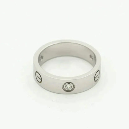 [Raffine] ANILLO DE AMOR 5.5MM 3 DIAMANTES PLATA