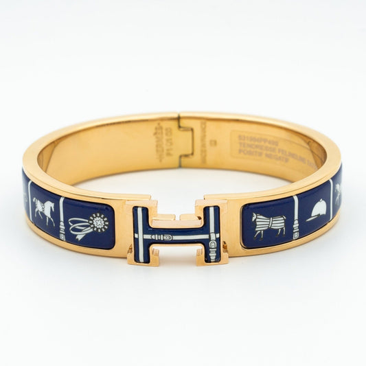 [Raffine]H BRACELET BLUE CERAMIC