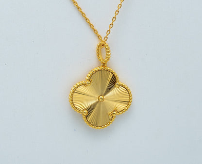 [Raffine] COLLAR PEDANTE TRÉBOL 25MM ORO 