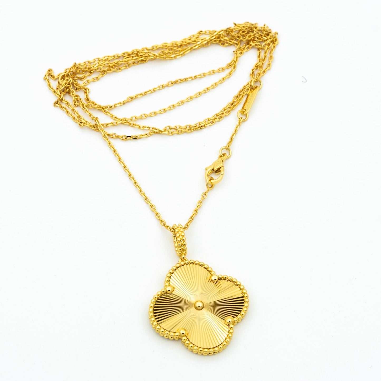 [Raffine] COLLAR PEDANTE TRÉBOL 25MM ORO 