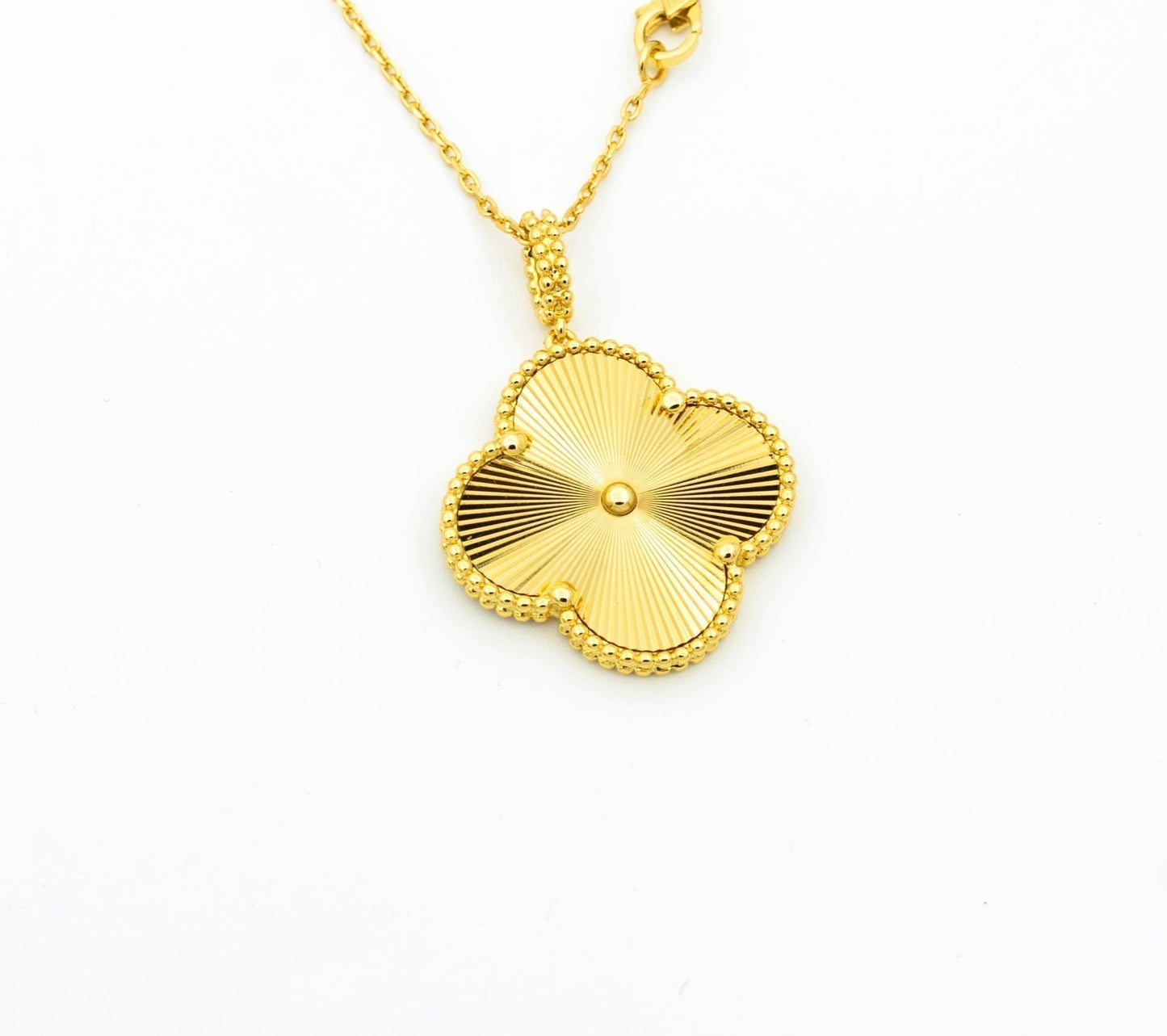 [Raffine] COLLAR PEDANTE TRÉBOL 25MM ORO 