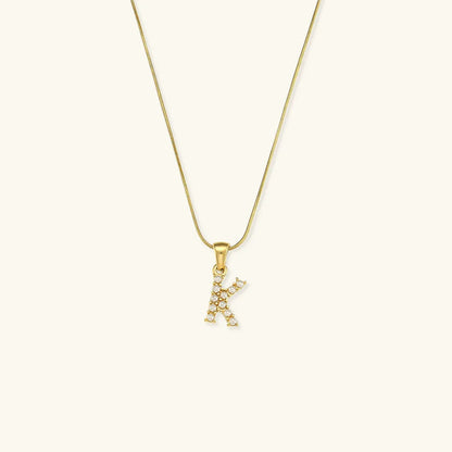 [Raffine]Augustine Initial Letter Pearl Necklace