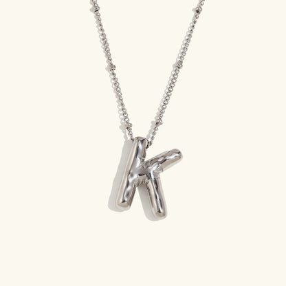 [Raffine]Balloon Gold Initial Necklace