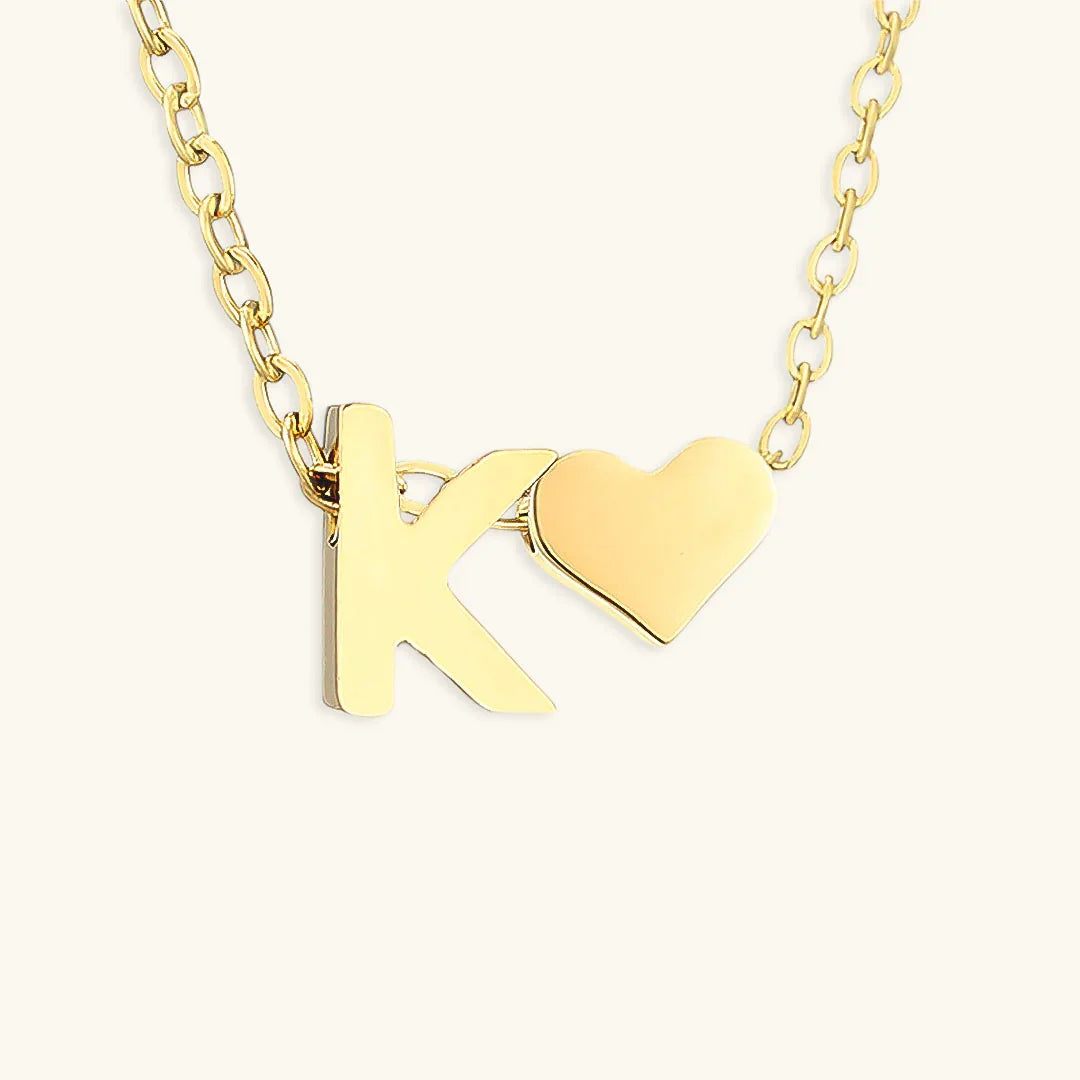 [Raffine]Ria Initial Letter Gold Necklace