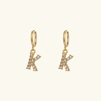 [Raffine]Wilhemina Initial Letter Earrings