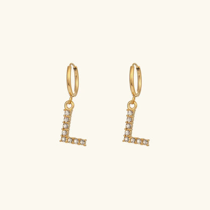 [Raffine]Wilhemina Initial Letter Earrings