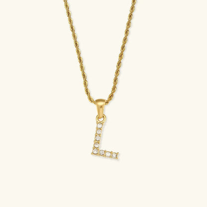 [Raffine]Maeve Letter Initial Diamond Necklace