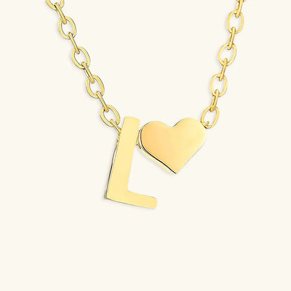[Raffine]Ria Initial Letter Gold Necklace