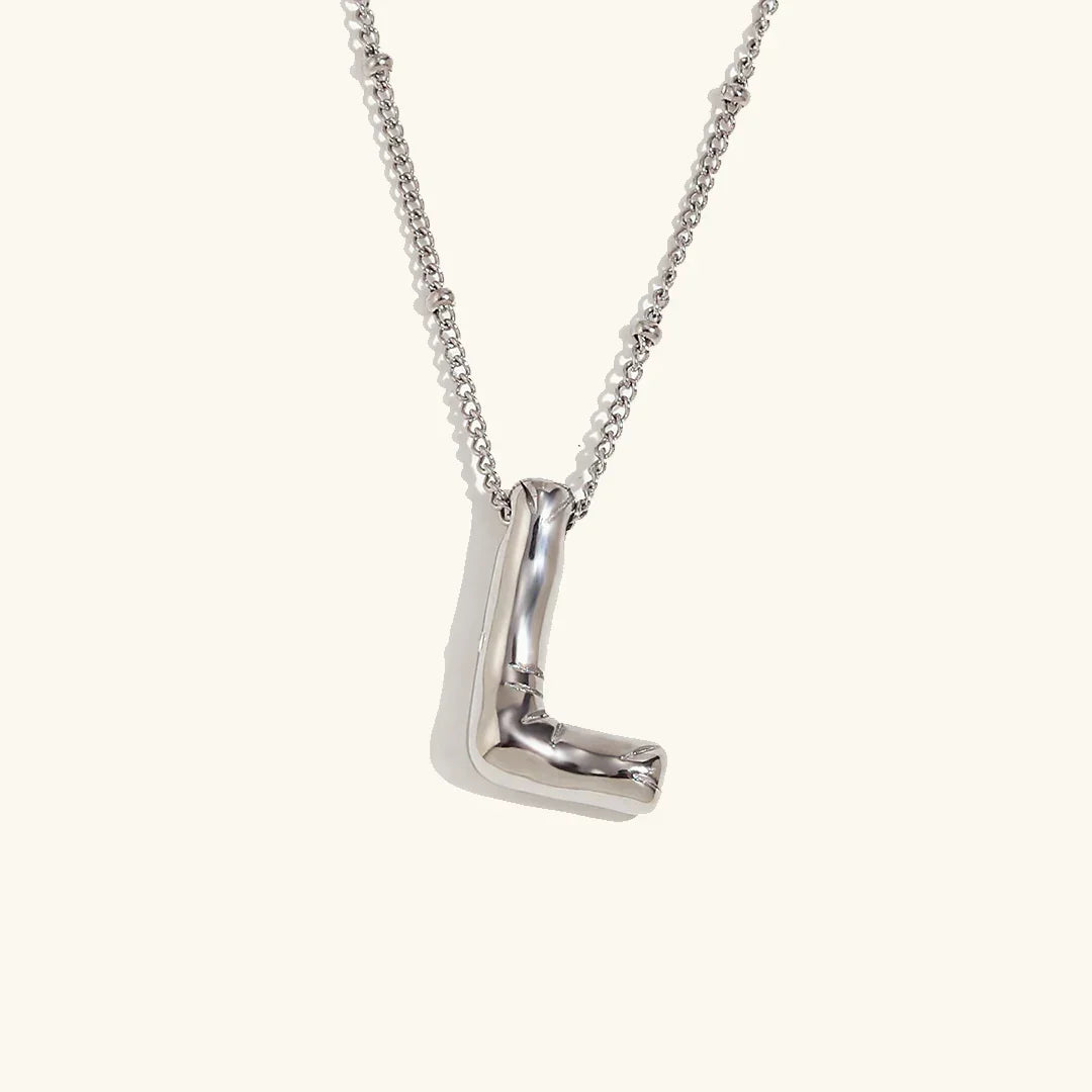 [Raffine]Balloon Gold Initial Necklace