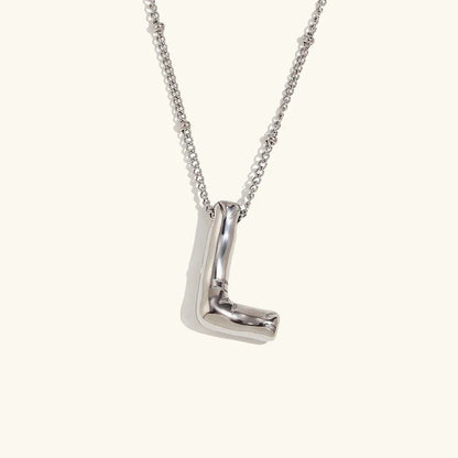 [Raffine]Balloon Gold Initial Necklace