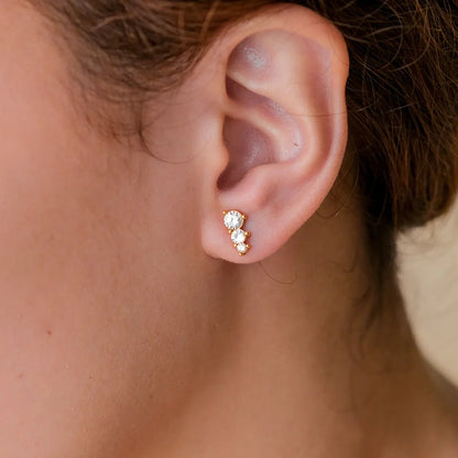 [Raffine]Lira Gold Earrings