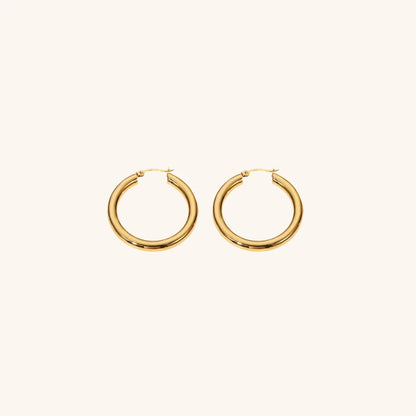 [Raffine]Wide Hoop Earrings