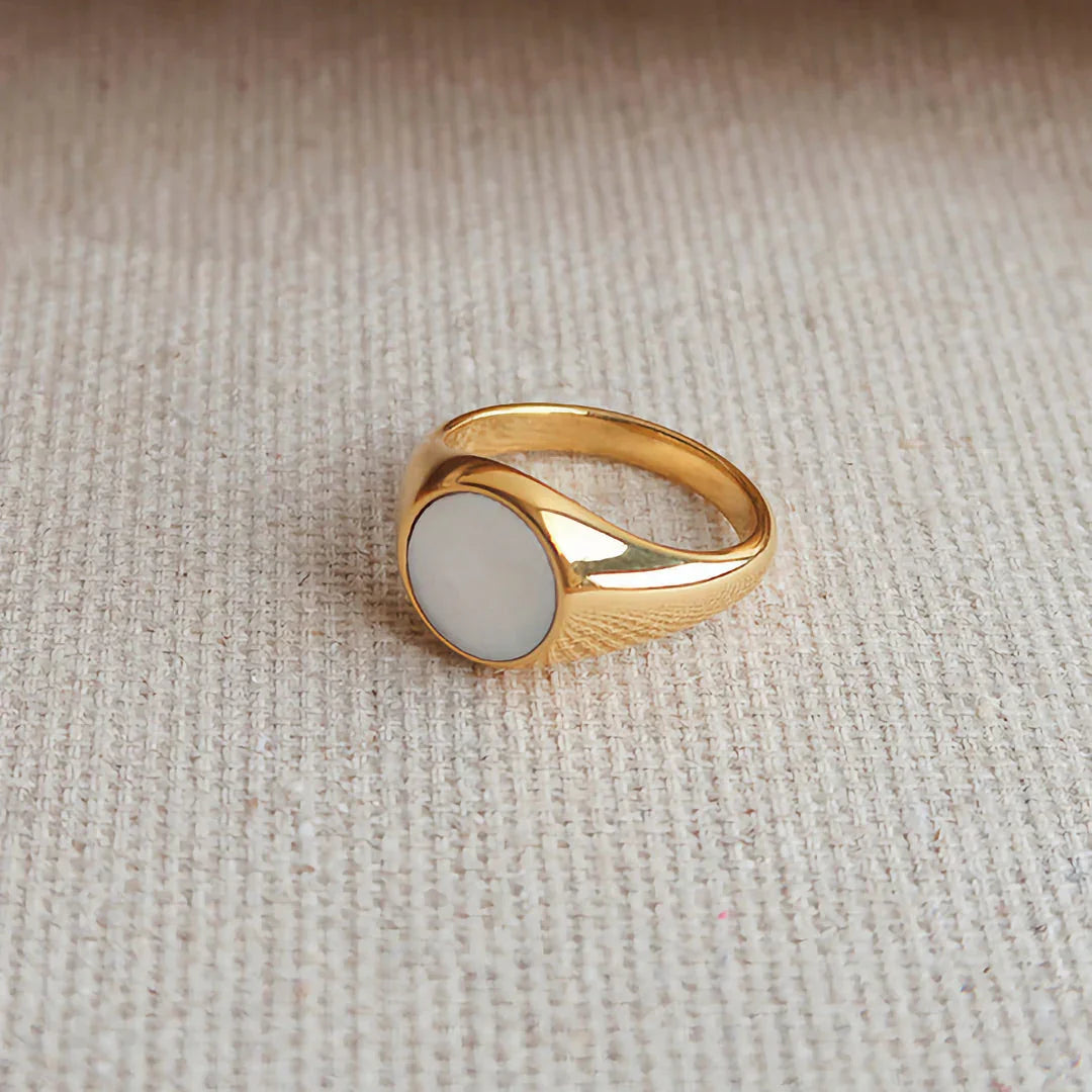 [Raffine]Mother Of Pearl Gold Ring