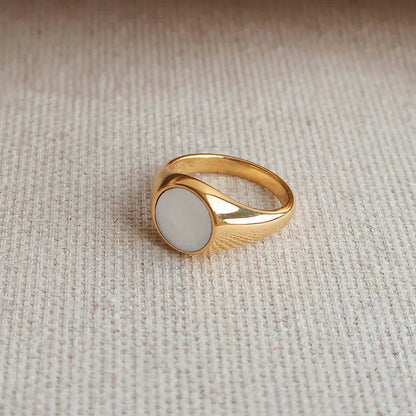 [Raffine]Mother Of Pearl Gold Ring