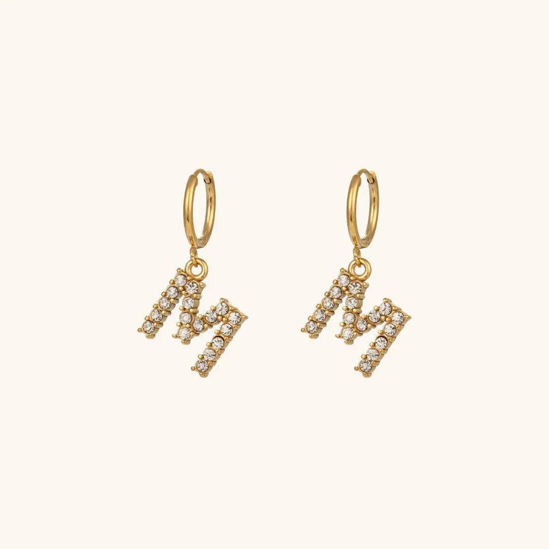 [Raffine]Wilhemina Initial Letter Earrings