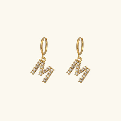 [Raffine]Wilhemina Initial Letter Earrings