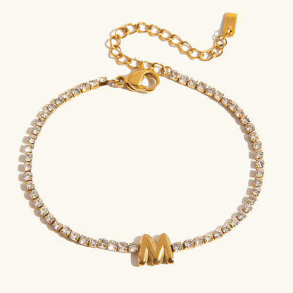 [Raffine]Avaria Bubble Letter Tennis Bracelet
