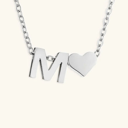 [Raffine]Ria Initial Letter Gold Necklace