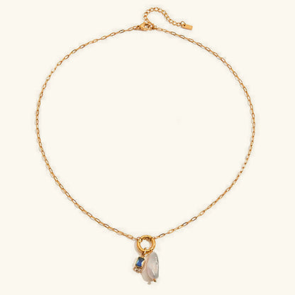 [Raffine]Caitlin Birthstone Pearl Necklace