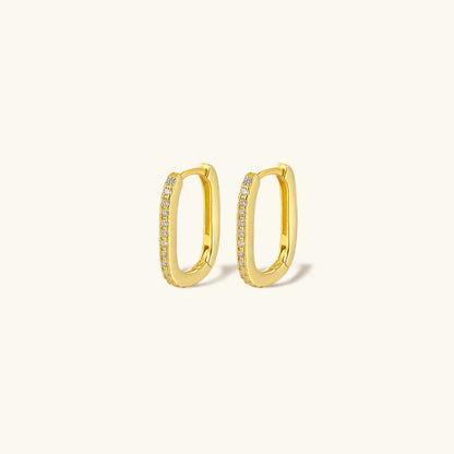 [Raffine]Melissa Oval Hoop Earrings