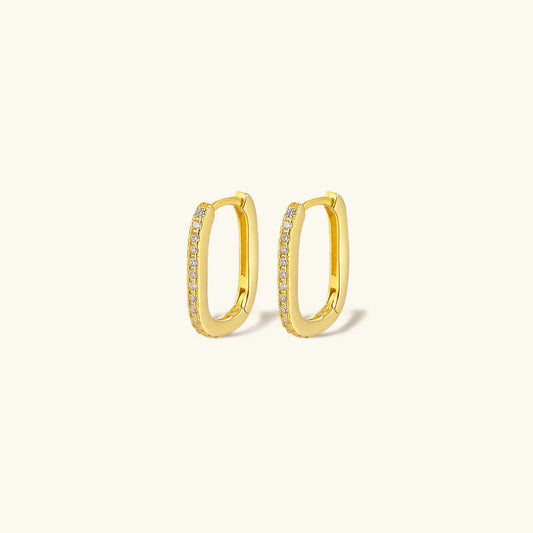 [Raffine]Melissa Oval Hoop Earrings