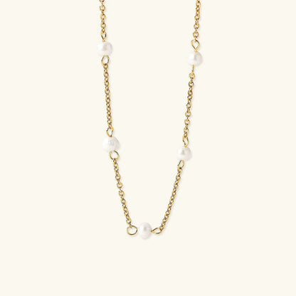 [Raffine]Nora Gold Pearl Necklace